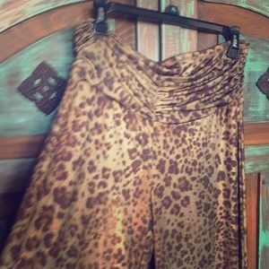 Funky slinky leopard pants
